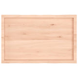 Table Top 100x60x cm Untreated Solid Wood Live Edge 363889