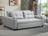 Two-Seater Pull-Out Sofa Bed - Light Grey T3398P344482