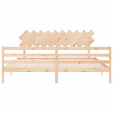 Bed Frame without Mattress 200x200 cm Solid Wood 3195306