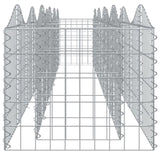 Arched Gabion Raised Bed 400x50x50 cm Galvanised Iron 153543