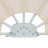 Collapsible Terrace Side Awning Cream 160 cm 44577