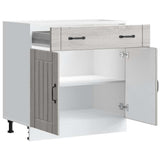 Kitchen Base Cabinet Lucca Grey Sonoma Engineered Wood 853743