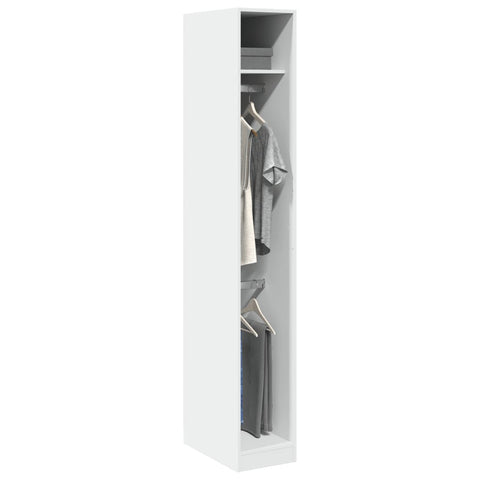 Wardrobe White 30x50x200 cm Engineered Wood 3307774