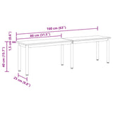 Bench Sonoma 160 x 35 x 45 cm Engineered Wood 892603