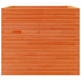 Garden Planter Wax Brown 80x80x68.5 cm Solid Wood Pine 3282481