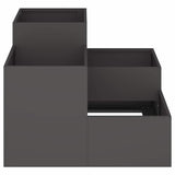 Garden Planter Black 100 x 100 x 60 cm Steel 865862