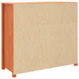 Side Cabinet Wax Brown 100x40x90 cm Solid Wood Pine 844495