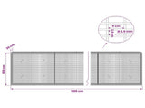 Gabion with 3.5 mm Wire and 5x2.5 cm Mesh 1100x30x100 cm 3461776