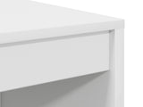 Desk with Drawer with Shelf with Storage 2 pcs White 3337313