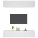 TV Cabinets 4 pcs White 80x30x30 cm Engineered Wood 3114182