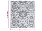 Outdoor Carpet ARAKIL Light Grey 120x180 cm PP 310449