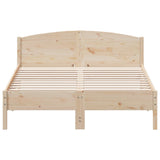 Bed Frame without Mattress 140x200 cm Solid Wood Pine 842594