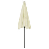 314727 Beach Parasol Sand Yellow 200x125 cm