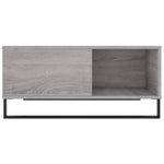 ZNTS Coffee Table Grey Sonoma 80x80x36.5 cm Engineered Wood 830794