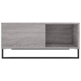 ZNTS Coffee Table Grey Sonoma 80x80x36.5 cm Engineered Wood 830794