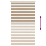 Zebra Blind Sand Brown 130x230 cm Fabric Width 125.9 cm Polyester 4014605
