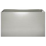 Garden Planter 2 pcs Silver 100 x 50 x 50 cm Stainless Steel 8005283