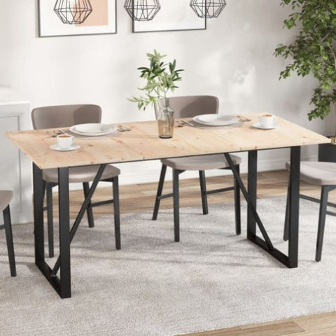 ZNTS Table Tops 3 pcs 80x53x1.7 cm Rectangular Solid Wood Pine 847420