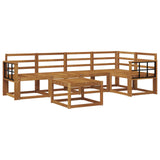 Outdoor Sofa Set 6 pcs Natural Solid Acacia Wood 3366437