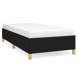 Bed Frame without Mattress Black 90x190 cm Single Single Fabric 349865