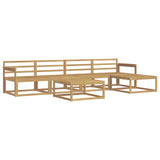 Outdoor Sofa Set 6 pcs White 79 x 79 x 37 cm Solid Acacia Wood 3386328