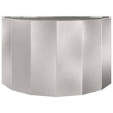 Planter Silver 90 x 45 x 50 cm Stainless Steel 883714