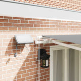 Awning Frame with LED Strip Lights White 450 x 350 cm Aluminium 313206
