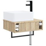 Wall-Mounted Wash Basin Sonoma Oak 50 x 41 x 39 cm 890190