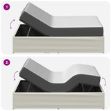 Electric Adjustable Bed Frame White 200 x 70 x 33.5 cm Steel 42037262