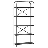 Bookshelf Black Oak 80 x 30 x 183 cm Engineered wood 879833