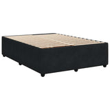 Bed Frame without Mattress Black 140x190 cm Velvet 3285008