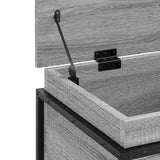 Storage Box with Lid Grey Sonoma 80x40x51.5 cm Engineered Wood 848802