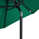 Garden Parasol with Steel Pole Green 225x225x212 cm 4005059