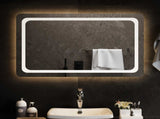 LED Bathroom Mirror Transparent 90 x 60 cm Tempered Glass 42045840