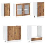 8 Piece Kitchen Cabinet Set Kalmar Old Wood Engineered Wood 3314819