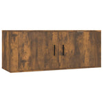 5 Piece TV Cabinet Set Smoked Oak Engineered Wood 3188683