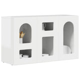 Sideboard High Gloss White 100 x 35 x 59 cm Engineered Wood 891348