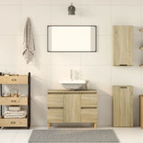 Wall-mounted Bathroom Cabinet Sonoma Oak 32x20x67 cm 849654