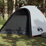 ZNTS Camping Tent Dome 4-Person White Blackout Fabric Waterproof 94338