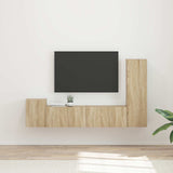 TV Cabinet Set 4 pcs Sonoma Oak Engineered Wood 3408999