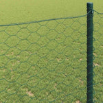 Hexagon Fence Green 0.8 x 50 m Steel 42005419
