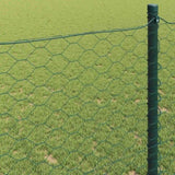Hexagon Fence Green 0.6 x 100 m Steel 42005452