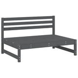 6 Piece Garden Lounge Set Grey Solid Wood Pine 3186608