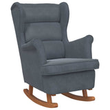Rocking Chair with Cushion Dark Grey 92 x 71 x 100 cm Plywood 42012851