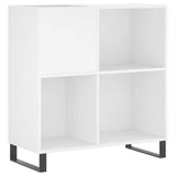 Record Cabinet White 84.5x38x89 cm Engineered Wood 831780