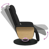 Massage Recliner Chair Black 79 x 87 x 104.5 cm Fabric 42018594