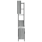 ZNTS 3 Piece Bathroom Cabinet Set Grey Sonoma Engineered Wood 3214743