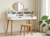 Dressing Table Set FAUSKE 2 pcs White 100 x 50 x 103.5 cm 3438574