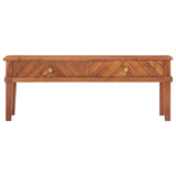 ZNTS TV Cabinet 110x40x41 cm Solid Acacia Wood 286577