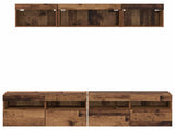 TV Wall Units with LED with LED 5 pcs Old Wood 80 x 30 x 40 cm 3402968
